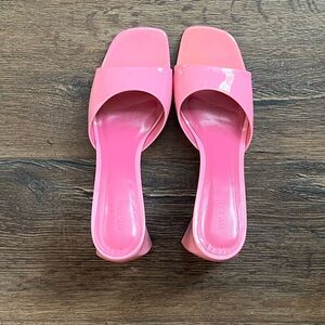BY FAR Glossy Pink Heels